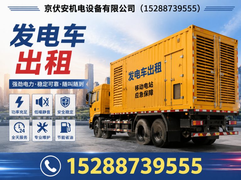 沧州发电机出租展示图