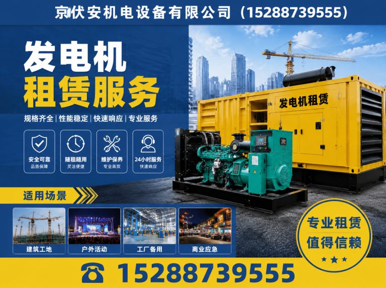 沧州静音发电车租赁展示图